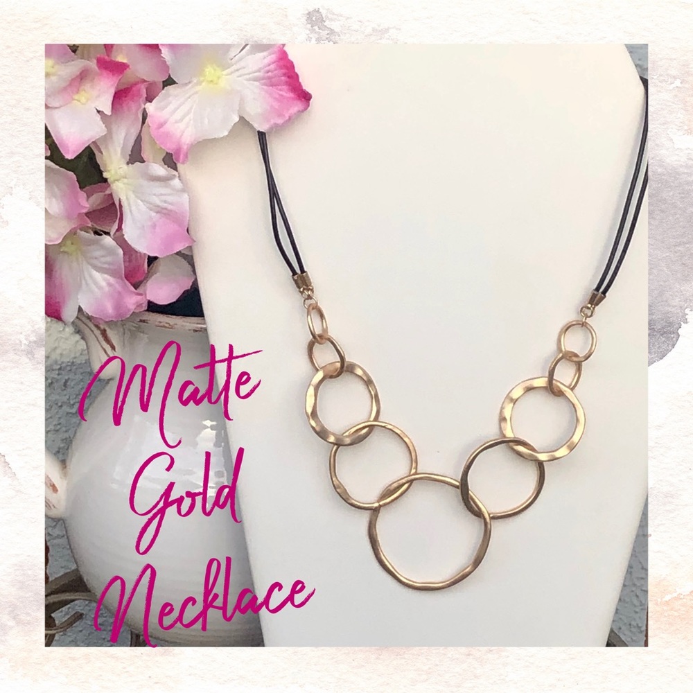 Matte Gold Necklace